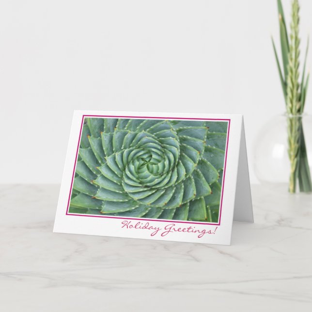 Cartes Pour Fêtes Annuelles Succulent (Devant)