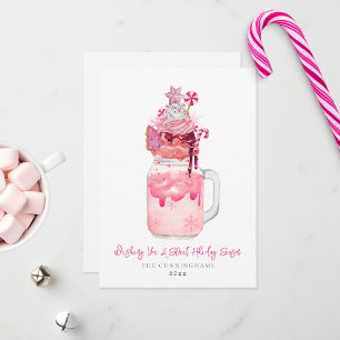 Cartes Pour Fêtes Annuelles Sucette Rose Fête de Noël