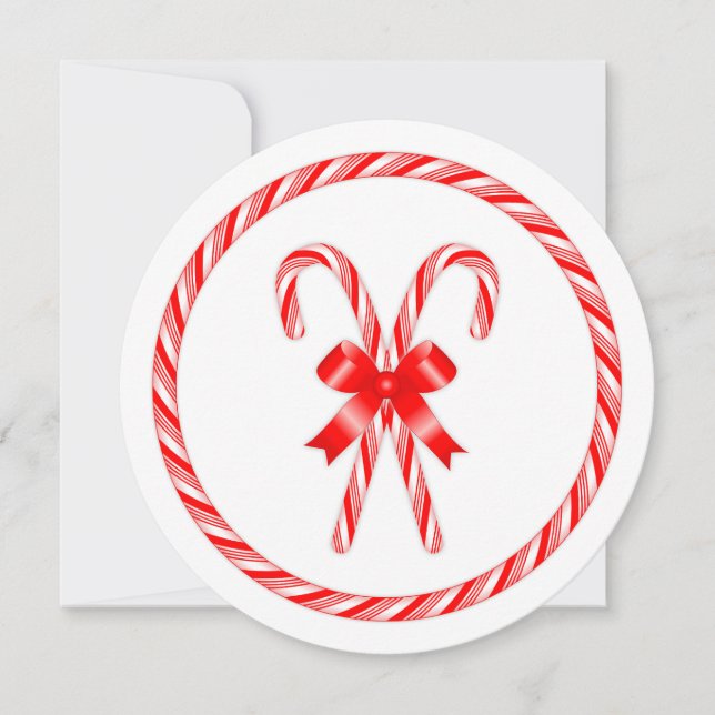 Cartes Pour Fêtes Annuelles Sucre de canne (Devant)