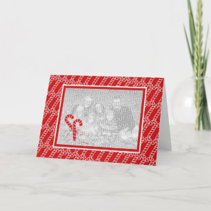 Cartes Pour Fêtes Annuelles Sucre de canne-Carte photo