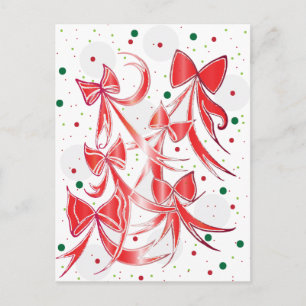 Cartes Pour Fêtes Annuelles Sucre de canne de Noël Whimsical arcs motif