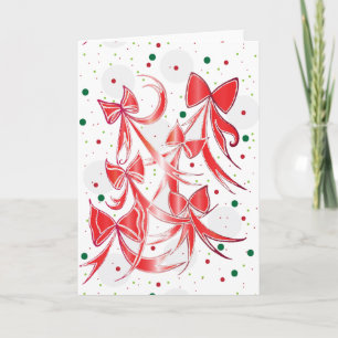 Cartes Pour Fêtes Annuelles Sucre de canne de Noël Whimsical arcs motif