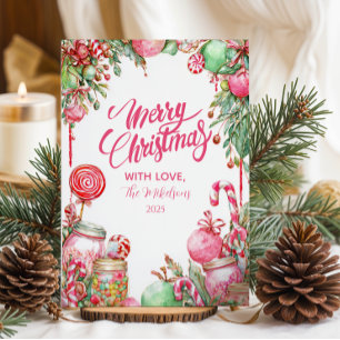Cartes Pour Fêtes Annuelles Sucre de canne doux Noël