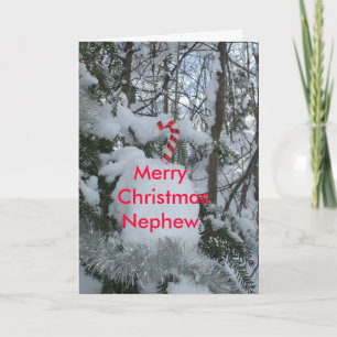 Cartes Pour Fêtes Annuelles Sucre de canne-Joyeux Noël Nephew