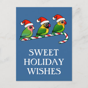 Cartes Pour Fêtes Annuelles Sucre de canne Lovebird