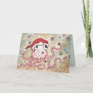 Cartes Pour Fêtes Annuelles sucre de canne Octopus