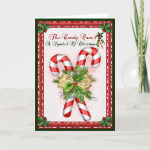 Cartes Pour Fêtes Annuelles sucre de canne Symbole De Noël