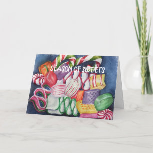 Cartes Pour Fêtes Annuelles Sucrerie mélangée de Noël