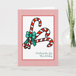 Cartes Pour Fêtes Annuelles Sucres de canne Noël