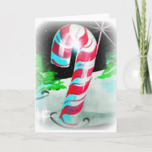 Cartes Pour Fêtes Annuelles Sucres de canne peints