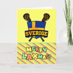Cartes Pour Fêtes Annuelles Suède Lacrosse Christmas Card julkort