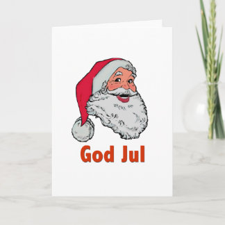Cartes Pour Fêtes Annuelles Suédois/Norvégien Père Noël