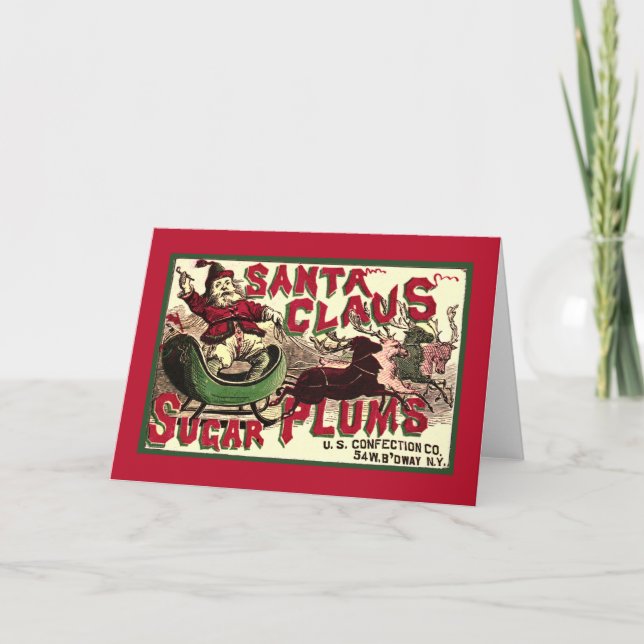 Cartes Pour Fêtes Annuelles Sugar Plums (Devant)
