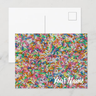 Cartes Pour Fêtes Annuelles Sugar sprinkles colorful