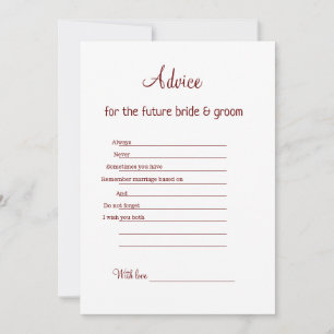 Cartes Pour Fêtes Annuelles suggestion de conseil partie mariée mariage