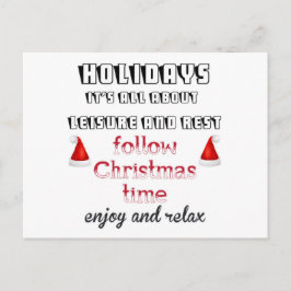 Cartes Pour Fêtes Annuelles Suivre l'heure de Noël