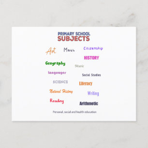 Cartes Pour Fêtes Annuelles Sujets de l'école primaire