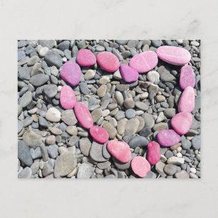 Cartes Pour Fêtes Annuelles Summer Beach rock Heart
