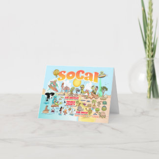 Cartes Pour Fêtes Annuelles Sunny Southern California