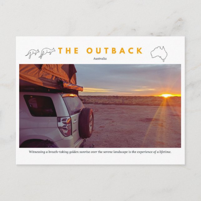 Cartes Pour Fêtes Annuelles Sunrise Explorer Australie (Devant)