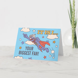 Cartes Pour Fêtes Annuelles Super Grover plus grand fan Fête des pères