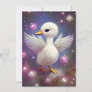 Cartes Pour Fêtes Annuelles Super mignon Swan Baby