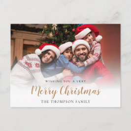 Cartes Pour Fêtes Annuelles Superposition de la photo familiale Joyeux Noël