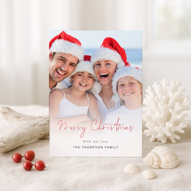 Cartes Pour Fêtes Annuelles Superposition photo moderne NZ Joyeux Noël (Créateur téléchargé)