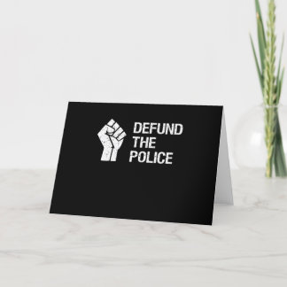 Cartes Pour Fêtes Annuelles Supprimer le financement de la police Cadeau pour 