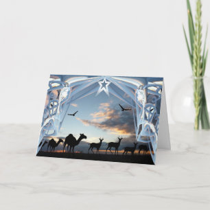 Cartes Pour Fêtes Annuelles Sur le chemin vers Bethlehem