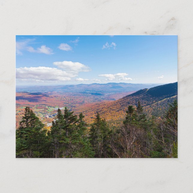 Cartes Pour Fêtes Annuelles sur le mont mansfield surplombant stowe (Devant)