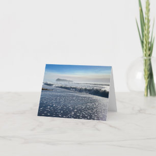 Cartes Pour Fêtes Annuelles Surf et mer Stack à Rialto Beach, Washington