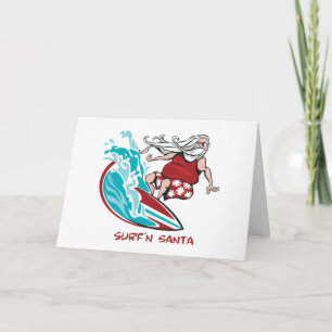 Cartes Pour Fêtes Annuelles Surf'n Père Noël