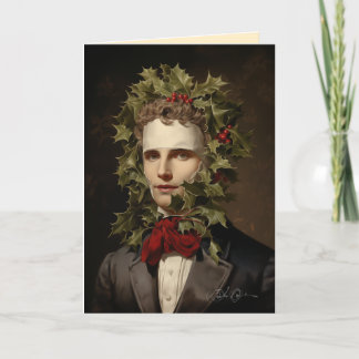Cartes Pour Fêtes Annuelles Surpris d'être de nouveau sous la Mistletoe
