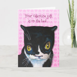 Cartes Pour Fêtes Annuelles SURPRISE de Valentine de chat !