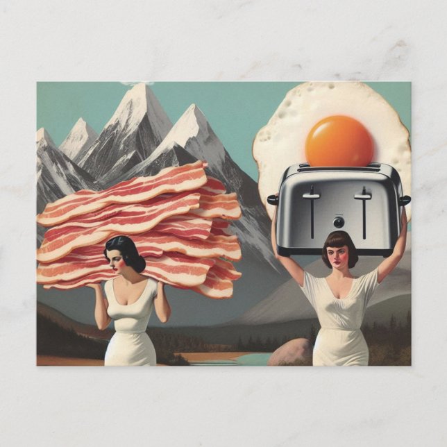 Cartes Pour Fêtes Annuelles Surreal Breakfast  (Devant)