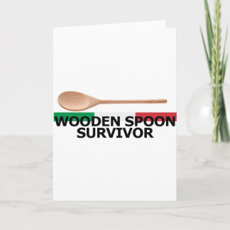 Cartes Pour Fêtes Annuelles Survivant de la cuillère en bois