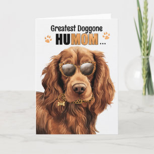Cartes Pour Fêtes Annuelles Sussex Spaniel Dog Best HuMOM Jour des Mères