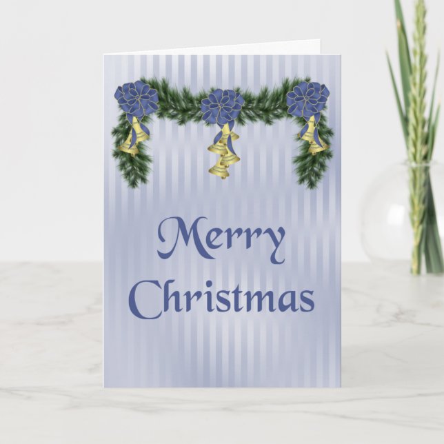 Cartes Pour Fêtes Annuelles Swag de Noël (Devant)