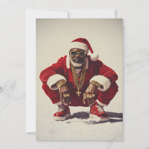 Cartes Pour Fêtes Annuelles Swag Père Noël Une prise moderne sur l'icône de la