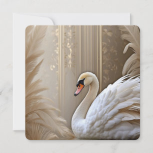 Cartes Pour Fêtes Annuelles *~* Swan blanc SC1 Majestic Belle