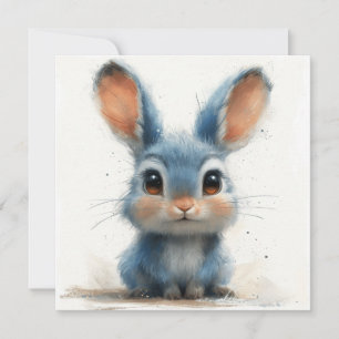 Cartes Pour Fêtes Annuelles Sweet Bunnies : Voeux béants 🐇 numérique