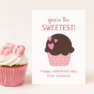 Cartes Pour Fêtes Annuelles Sweet Cupcake Kids Classroom Valentine's Cards