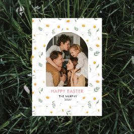 Cartes Pour Fêtes Annuelles Sweet Daisy Arch Family Easter Photo 