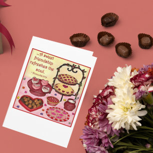 Cartes Pour Fêtes Annuelles Sweet Friendship Valentine Card (personnalisable)