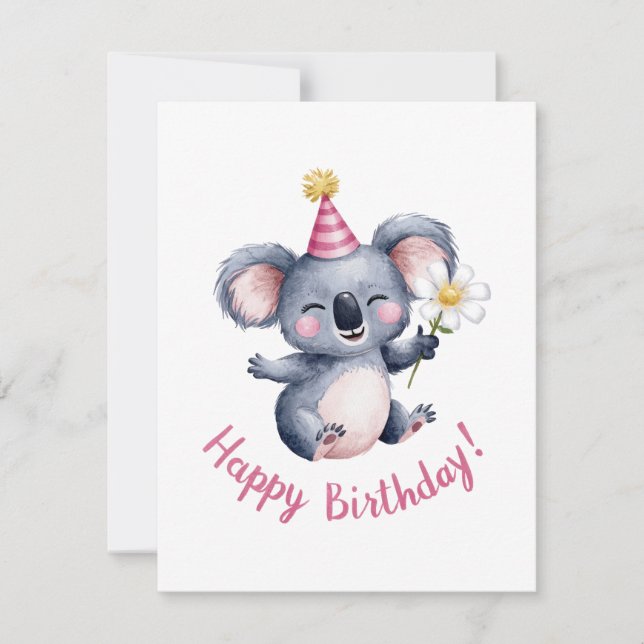 Cartes Pour Fêtes Annuelles Sweet Koala Conception des célébrations d'annivers (Devant)
