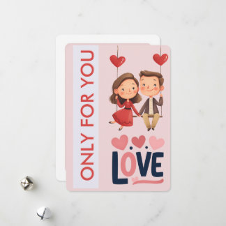 Cartes Pour Fêtes Annuelles Sweet Love Couple Valentine’s Day 