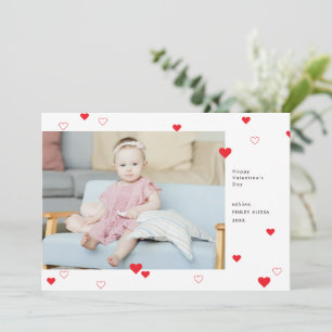 Cartes Pour Fêtes Annuelles Sweet Red Hearts Heureuse Sainte-Valentin Photo