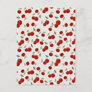 Cartes Pour Fêtes Annuelles Sweet Summer Red Cherries Garden