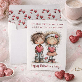 Cartes Pour Fêtes Annuelles Sweet Valentine Friends – Whimsical Kids